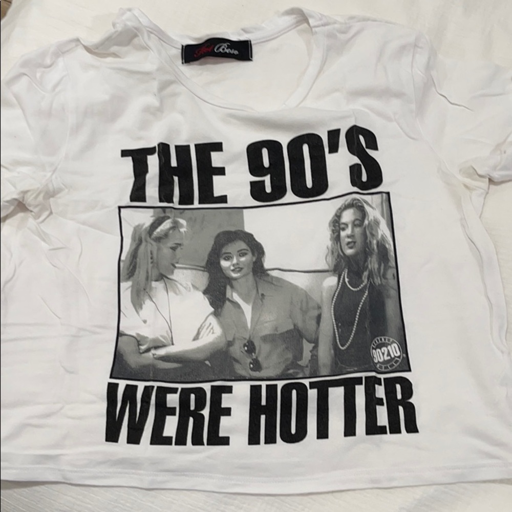 90210 crop tee